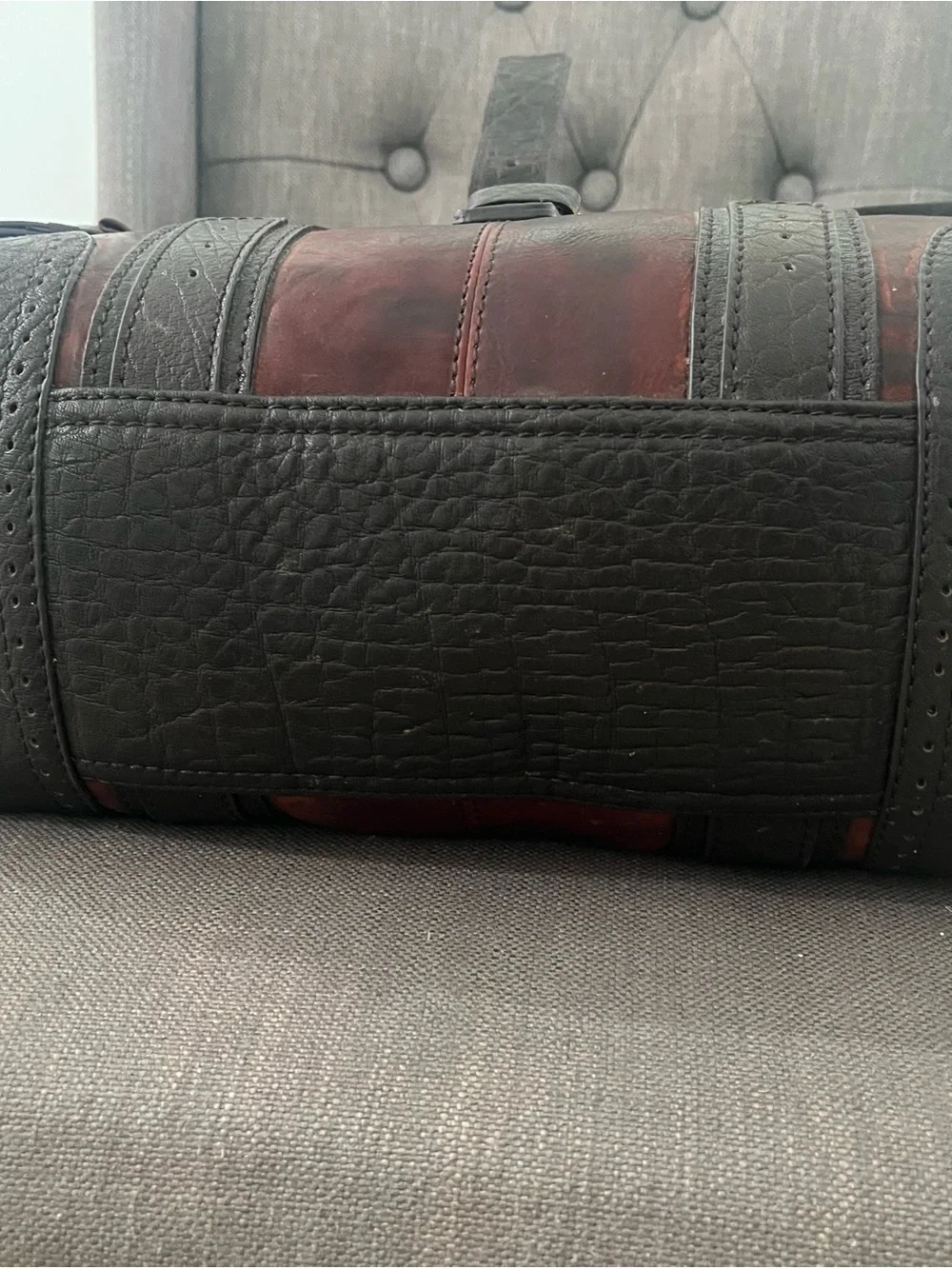 Brown Leather Wine Case/Tote